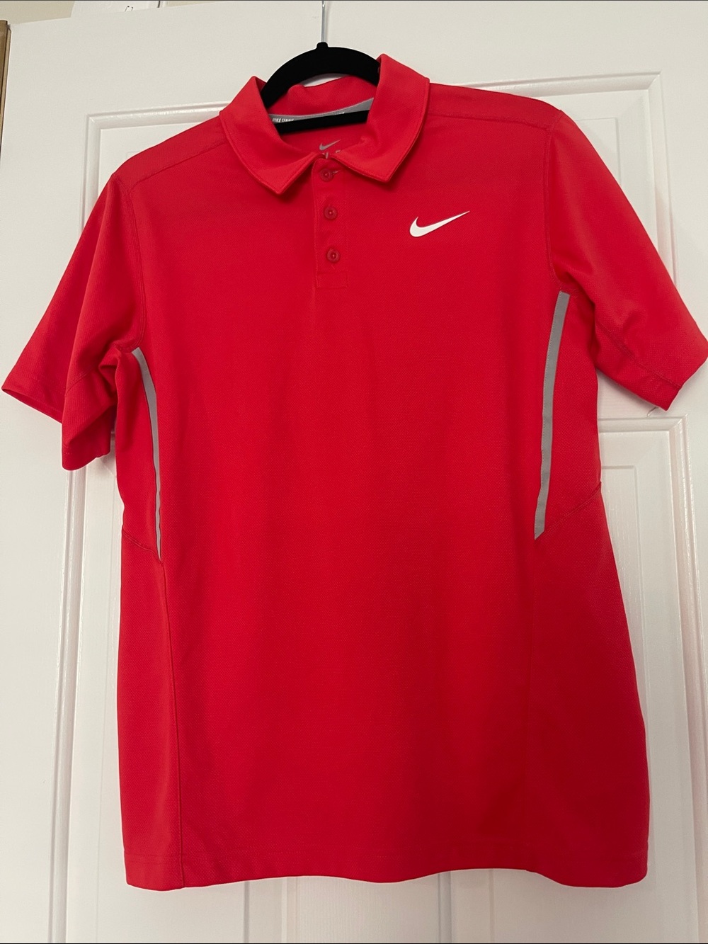 Nike Dri-Fit Red Youth Tennis Polo